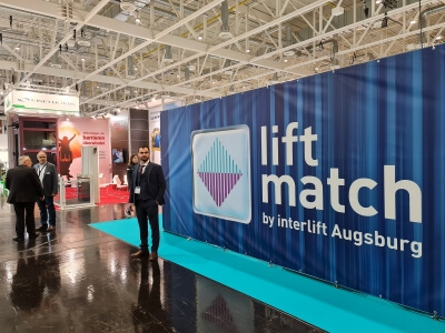 نحن في 2022 Interlift Elevator Fair.