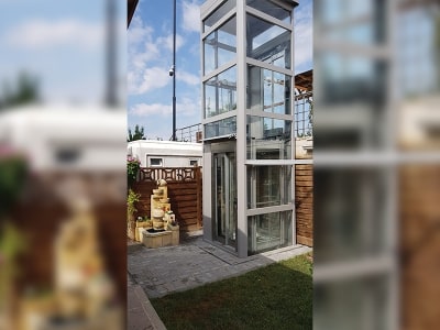 Kabinli - Teleskopik Kapalı Tip Engelli Platformu