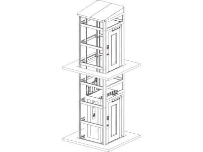Kabinli - Teleskopik Kapalı Tip Engelli Platformu
