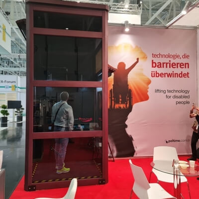 نحن في 2022 Interlift Elevator Fair.